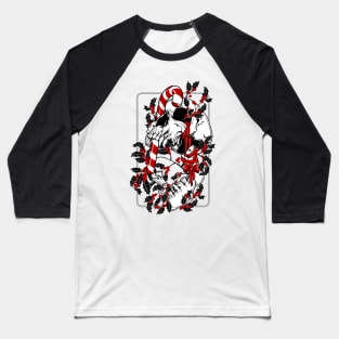 Deck the Skulls with Boughs of Holly Baseball T-Shirt